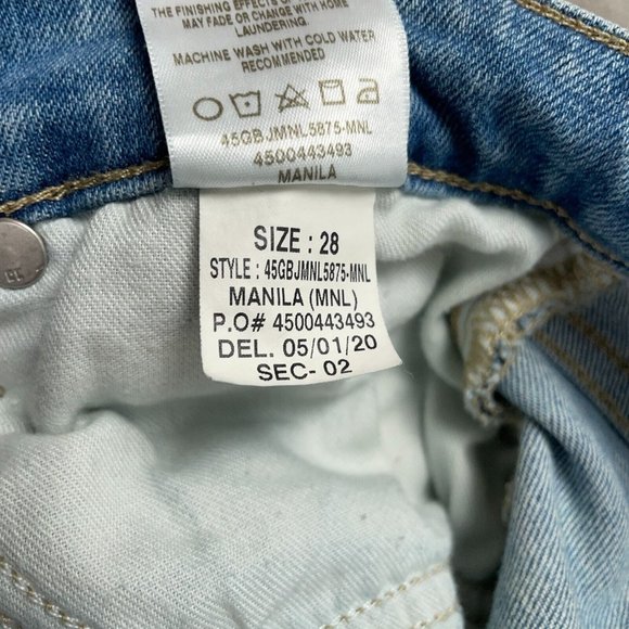 Joe’s Jeans Boyfriend Slim Ankle Size 28 (30x28) Manila Wash Ripped Distressed - Picture 10 of 16